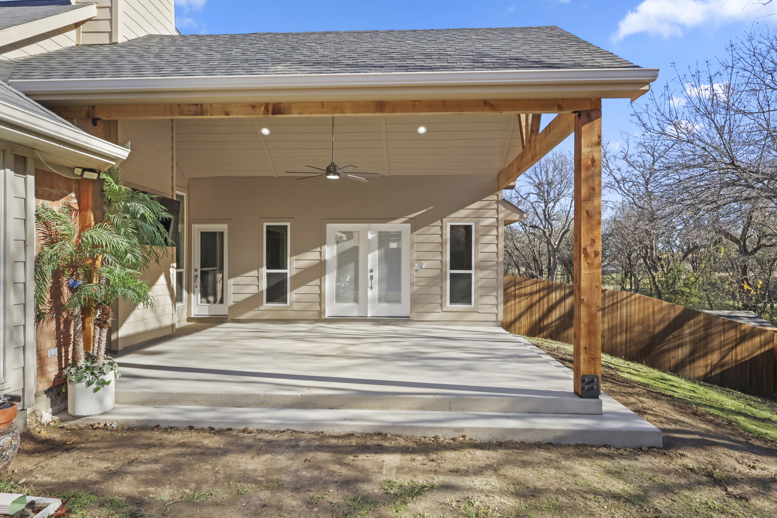 Home addition and patio cover in Garland TX - after photo 2